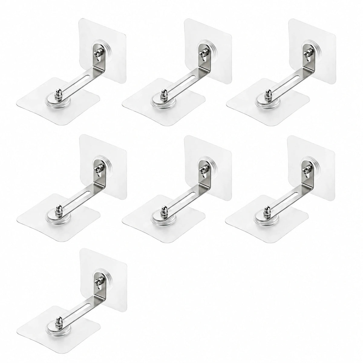 6er Set selbstklebende Möbel-Wandanker ohne Bohren, Kippsicherung für Schrank, Regal & Kommode, Kindersicherung & Kippschutz, Unsichtbare Möbelhalter für Babys & Haustiere, Starke Klebekraft