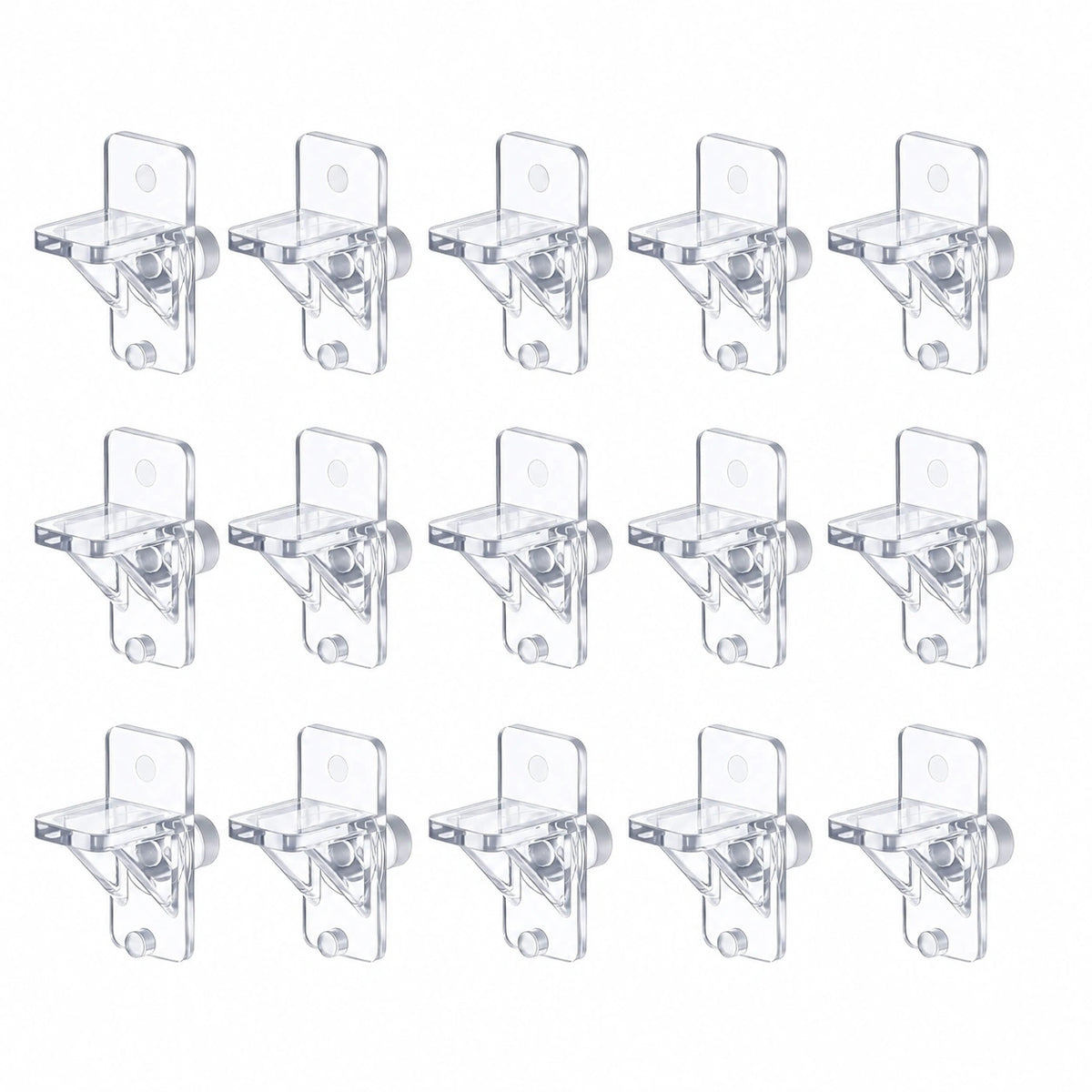 Regalbodenträger 20 Stück - 6mm Transparent Acrylstifte für Möbel und Regale